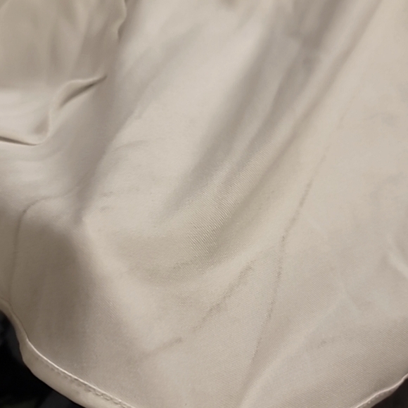 Ieena‎ for Mac Duggal,Plunging Faux Wrap  Evening Gown,White/Ivory, Size 8, NWT - Picture 12 of 14